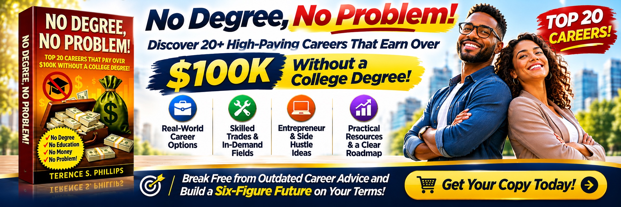 No Degree, No Problem! Discover 20+ high-paying careers that can earn over $100K without a college degree.