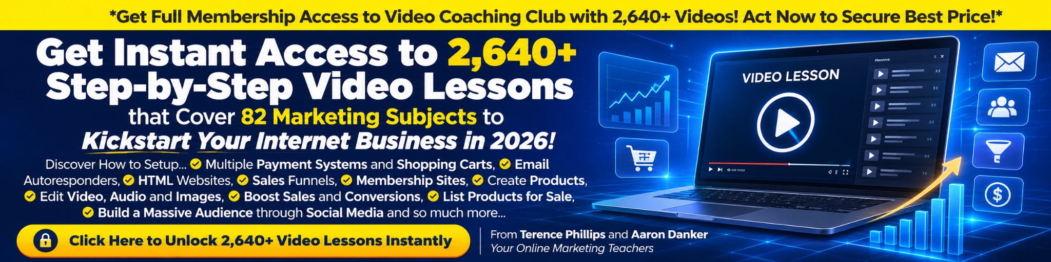 Source for Online Income — get membership access to 2,640+ step-by-step video lessons covering 82 online marketing subjects.